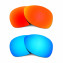 Hkuco Mens Replacement Lenses For Oakley Crosshair (2012) Red/Blue Sunglasses