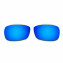 Hkuco Mens Replacement Lenses For Oakley Crosshair 2.0 Blue/24K Gold/Emerald Green Sunglasses