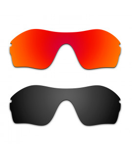 Hkuco Mens Replacement Lenses For Oakley Endure Edge Red/Black Sunglasses