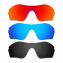 Hkuco Mens Replacement Lenses For Oakley Endure Edge Red/Blue/Black Sunglasses