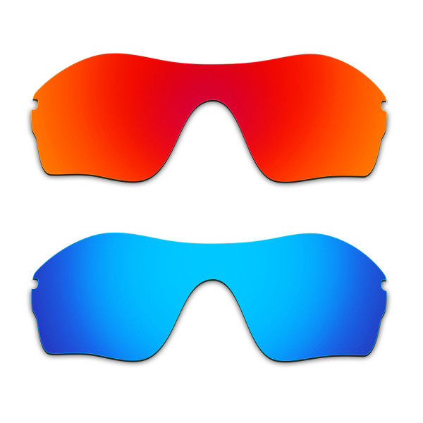 Hkuco Mens Replacement Lenses For Oakley Endure Edge Red/Blue Sunglasses