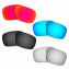 Hkuco Mens Replacement Lenses For Oakley Turbine Red/Blue/Black/Titanium Sunglasses
