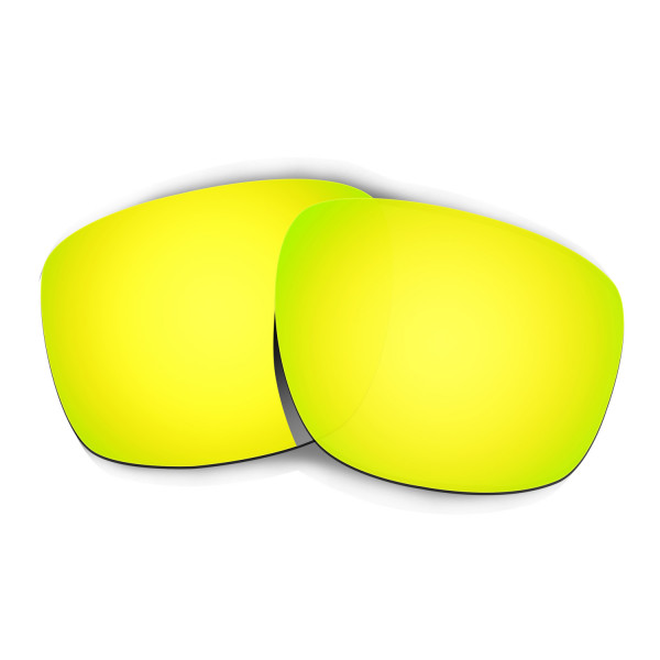 Hkuco Mens Replacement Lenses For Oakley Sliver Sunglasses 24K Gold Polarized