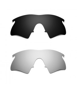 Hkuco Mens Replacement Lenses For Oakley M Frame Heater Black/Titanium Sunglasses
