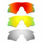 Hkuco Mens Replacement Lenses For Oakley M Frame Heater Red/24K Gold/Titanium Sunglasses