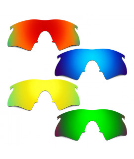 Hkuco Mens Replacement Lenses For Oakley M Frame Heater Red/Blue/24K Gold/Emerald Green Sunglasses