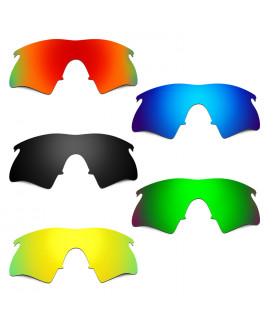 Hkuco Mens Replacement Lenses For Oakley M Frame Heater Red/Blue/Black/24K Gold/Emerald Green Sunglasses