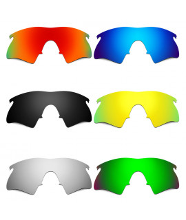 Hkuco Mens Replacement Lenses For Oakley M Frame Heater Red/Blue/Black/24K Gold/Titanium/Emerald Green Sunglasses