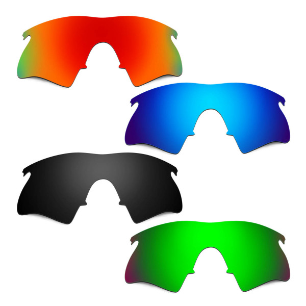 Hkuco Mens Replacement Lenses For Oakley M Frame Heater Red/Blue/Black/Emerald Green Sunglasses