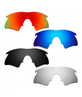 Hkuco Mens Replacement Lenses For Oakley M Frame Heater Red/Blue/Black/Titanium Sunglasses