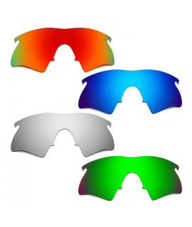 Hkuco Mens Replacement Lenses For Oakley M Frame Heater Red/Blue/Titanium/Emerald Green Sunglasses