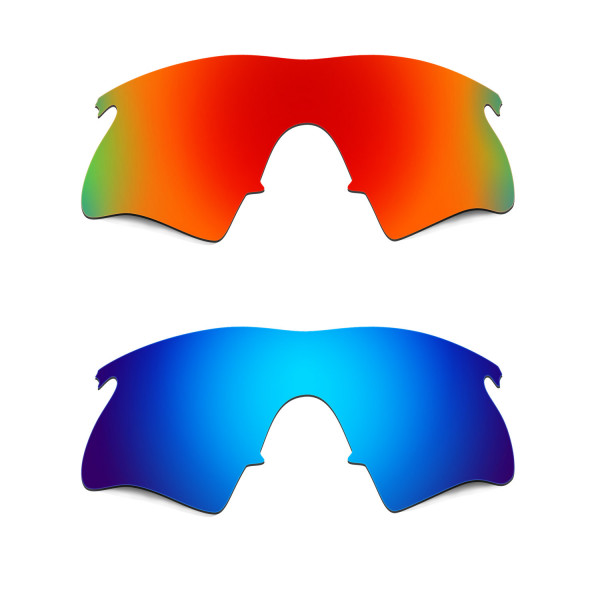 Hkuco Mens Replacement Lenses For Oakley M Frame Heater Red/Blue Sunglasses