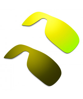 Hkuco Mens Replacement Lenses For Oakley Turbine Rotor Sunglasses 24K Gold/Bronze Polarized
