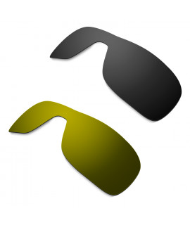 Hkuco Mens Replacement Lenses For Oakley Turbine Rotor Sunglasses Black/Bronze Polarized