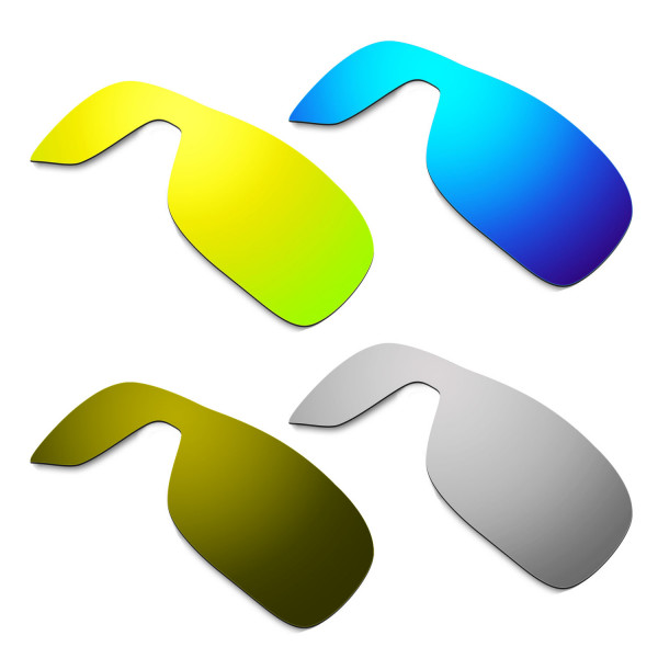 Hkuco Mens Replacement Lenses For Oakley Turbine Rotor Blue/24K Gold/Titanium/Bronze Sunglasses