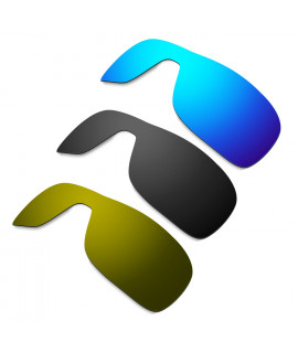 Hkuco Mens Replacement Lenses For Oakley Turbine Rotor Blue/Black/Bronze Sunglasses