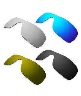 Hkuco Mens Replacement Lenses For Oakley Turbine Rotor Blue/Black/Titanium/Bronze Sunglasses