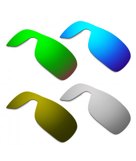 Hkuco Mens Replacement Lenses For Oakley Turbine Rotor Blue/Titanium/Emerald Green/Bronze Sunglasses