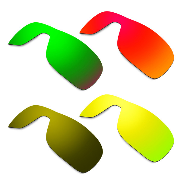 Hkuco Mens Replacement Lenses For Oakley Turbine Rotor Red/24K Gold/Emerald Green/Bronze Sunglasses