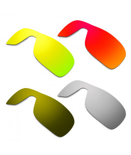 Hkuco Mens Replacement Lenses For Oakley Turbine Rotor Red/24K Gold/Titanium/Bronze Sunglasses