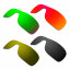 Hkuco Mens Replacement Lenses For Oakley Turbine Rotor Red/Black/Emerald Green/Bronze Sunglasses