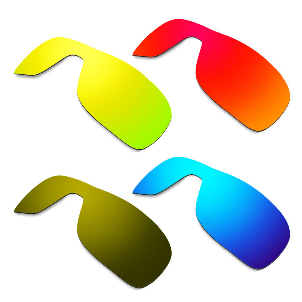 Hkuco Mens Replacement Lenses For Oakley Turbine Rotor Red/Blue/24K Gold/Bronze Sunglasses
