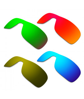 Hkuco Mens Replacement Lenses For Oakley Turbine Rotor Red/Blue/Emerald Green/Bronze Sunglasses
