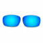 Hkuco Mens Replacement Lenses For Oakley Racing Jacket Blue/Black/Titanium Sunglasses