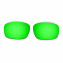 Hkuco Mens Replacement Lenses For Oakley Racing Jacket Blue/24K Gold/Emerald Green Sunglasses