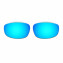 Hkuco Mens Replacement Lenses For Oakley Wind Jacket Blue/Titanium Sunglasses