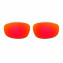 Hkuco Mens Replacement Lenses For Oakley Wind Jacket Red/Black/Emerald Green Sunglasses