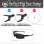 Hkuco Mens Replacement Lenses For Oakley Wind Jacket Blue/Black/24K Gold Sunglasses