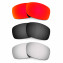Hkuco Mens Replacement Lenses For Oakley Fives 3.0 Red/Black/Titanium Sunglasses