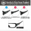 Hkuco Mens Replacement Lenses For Oakley Fives 3.0 Titanium/Emerald Green  Sunglasses