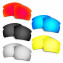 Hkuco Mens Replacement Lenses For Oakley Flak 2.0 Red/Blue/Black/24K Gold/Titanium Sunglasses