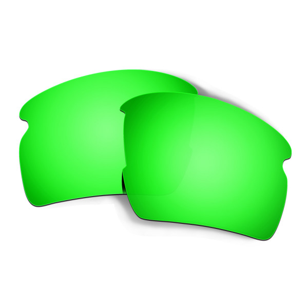 Hkuco Mens Replacement Lenses For Oakley Flak 2.0 Sunglasses Emerald Green Polarized