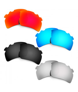 Hkuco Mens Replacement Lenses For Oakley Flak 2.0 Vented Red/Blue/Black/Titanium Sunglasses