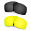 Hkuco Mens Replacement Lenses For Oakley Big Taco Black/24K Gold Sunglasses