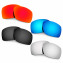 Hkuco Mens Replacement Lenses For Oakley Big Taco Red/Blue/Black/Titanium Sunglasses