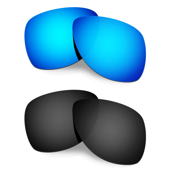 Hkuco Mens Replacement Lenses For Oakley Dispatch 2 Sunglasses Blue/Black Polarized 