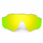 Hkuco Mens Replacement Lenses For Oakley Jawbreaker Sunglasses 24K Gold Polarized