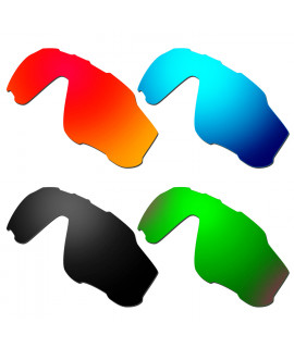 Hkuco Mens Replacement Lenses For Oakley Jawbreaker Red/Blue/Black/Emerald Green Sunglasses