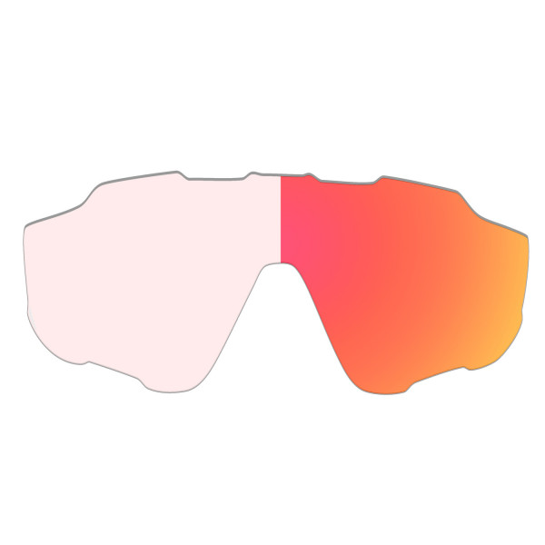 Hkuco Mens Replacement Lenses For Oakley Jawbreaker Sunglasses Photochromic Red