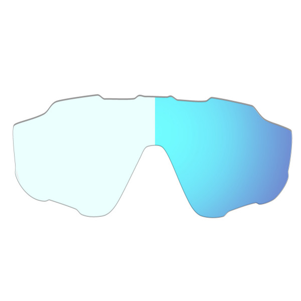 Hkuco Mens Replacement Lenses For Oakley Jawbreaker Sunglasses Photochromic Blue