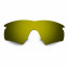 Hkuco Mens Replacement Lenses For Oakley M Frame Hybrid Blue/Black/24K Gold/Bronze Sunglasses