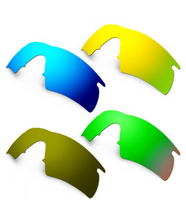 Hkuco Mens Replacement Lenses For Oakley M Frame Hybrid Blue/24K Gold/Emerald Green/Bronze Sunglasses