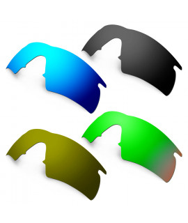 Hkuco Mens Replacement Lenses For Oakley M Frame Hybrid Blue/Black/Emerald Green/Bronze Sunglasses