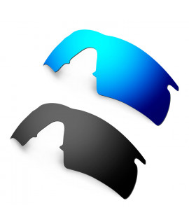Hkuco Mens Replacement Lenses For Oakley M Frame Hybrid Sunglasses Blue/Black Polarized 