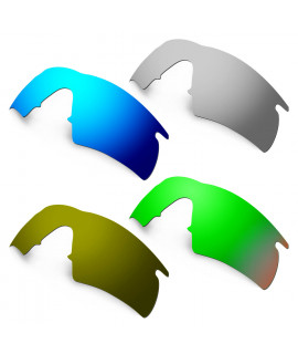 Hkuco Mens Replacement Lenses For Oakley M Frame Hybrid Blue/Titanium/Emerald Green/Bronze Sunglasses