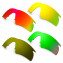 Hkuco Mens Replacement Lenses For Oakley M Frame Hybrid Red/24K Gold/Emerald Green/Bronze Sunglasses